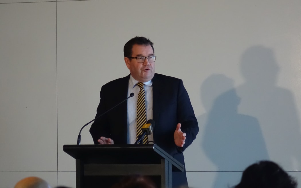 Finance Minister Grant Robertson addresses the Wellington Pacific and Maori business community