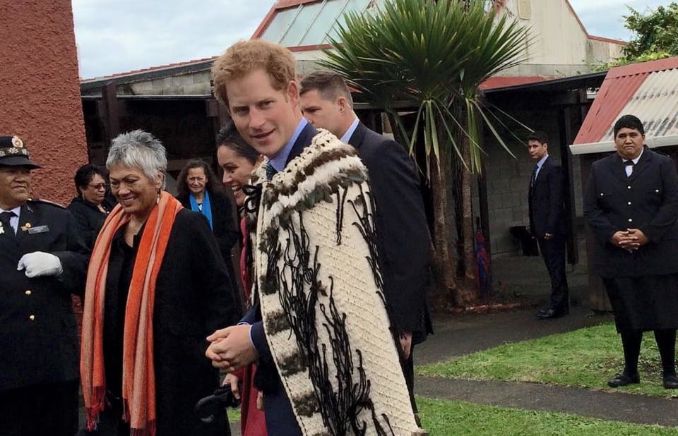 Prince Harry at Putiki.