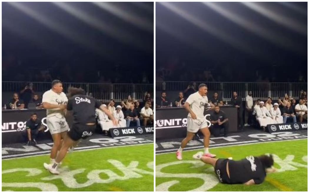 Kevin Proctor took a heavy hit at the Dubai Runit event at the weekend.