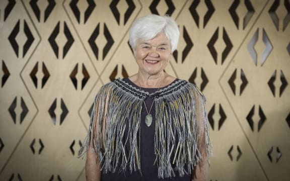 Fibre artist Maureen Lander was taught how to weave by the late Diggeress Te Kanawa.