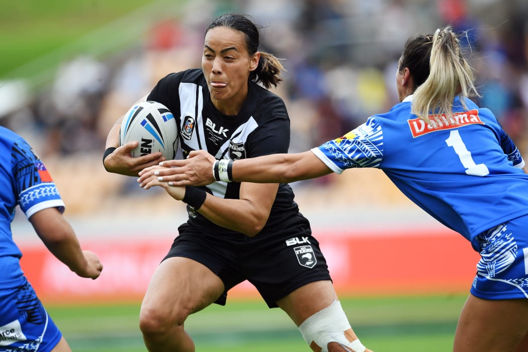 Honey Hireme-Smiler.
New Zealand Kiwi Ferns v Fetu Samoa Invitational.