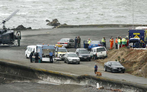 A view of the base for the emergency services near Pukerua Bay.