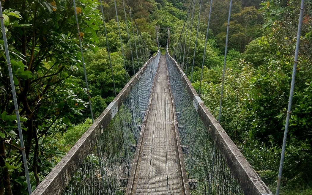 Hopuruahine swing bridge.