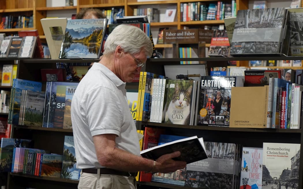 A customer in the new store in the central city
