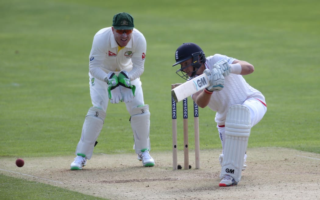 Joe Root in action in the first Ashes Test