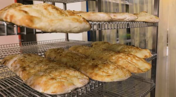 Turkish flatbread at Zeki's Bakery.