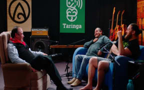 [L to R] Paraone Gloyne, Leon Blake and Lyndsay Snowden