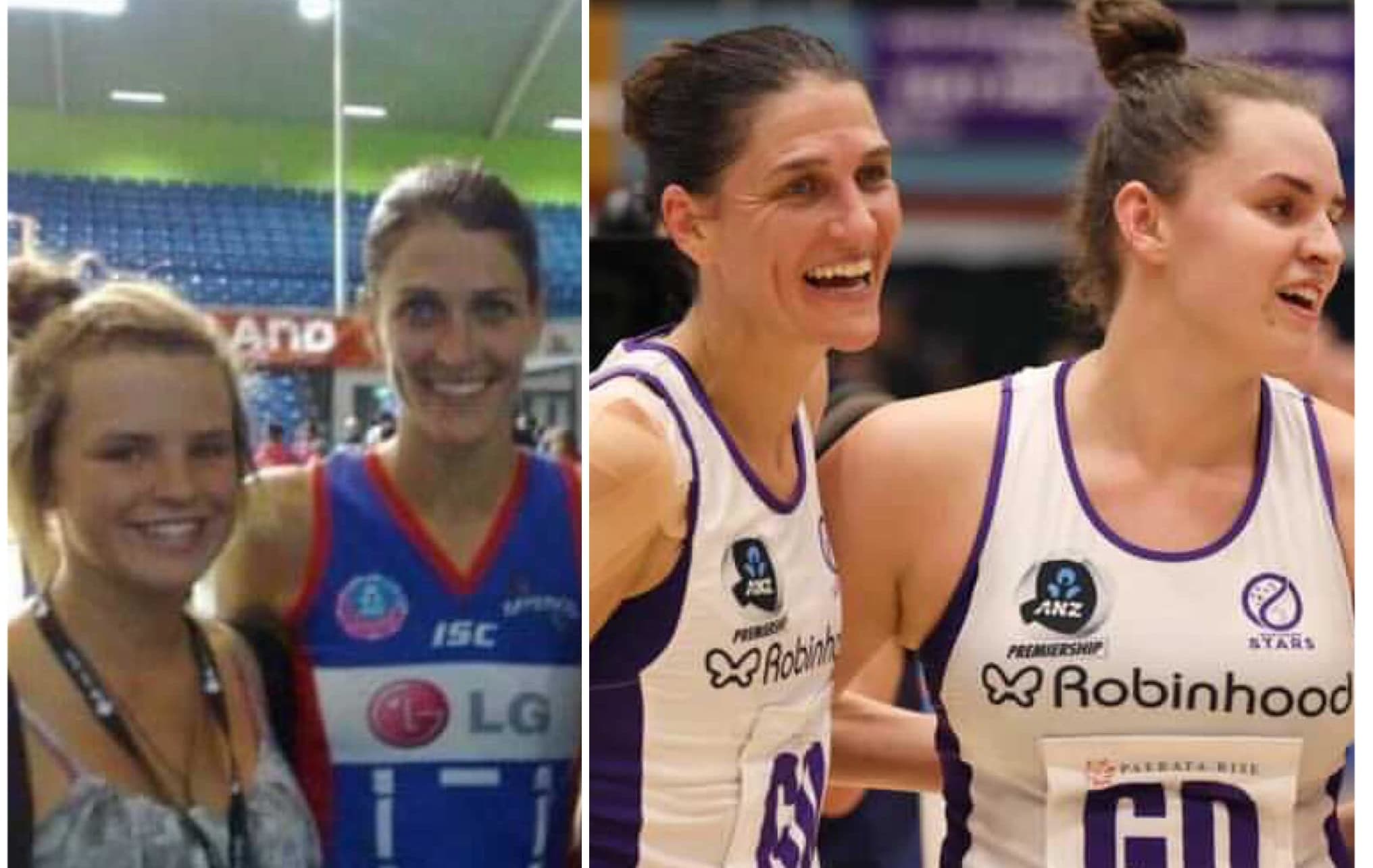 Ten years ago young fan Elle Temu had a photo with her idol Anna Harrison - now they play together.