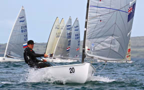 New Zealand sailor Andrew Murdoch Finn Gold Cup Auckland 2015.