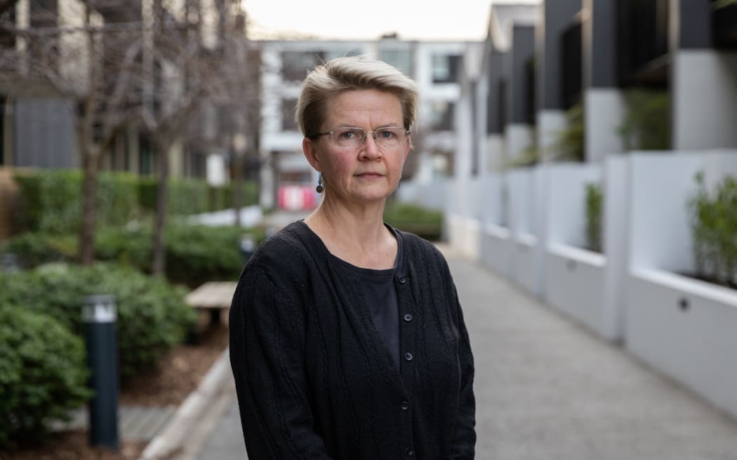Sarah Campbell, mother of 19-year-old cyclist  Fyfa Dawson who was struck by a concrete truck when cycling through a road works site near Prebbleton in October 2019.