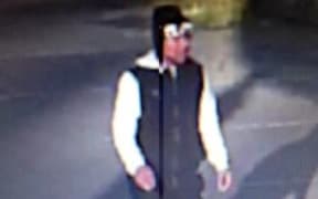 A CCTV image of a man police would like to speak to over a sex attack on the Waikato University campus.