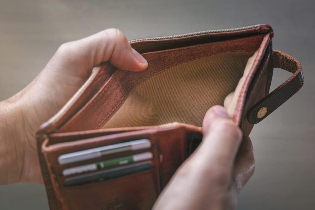 Wallet with no money.