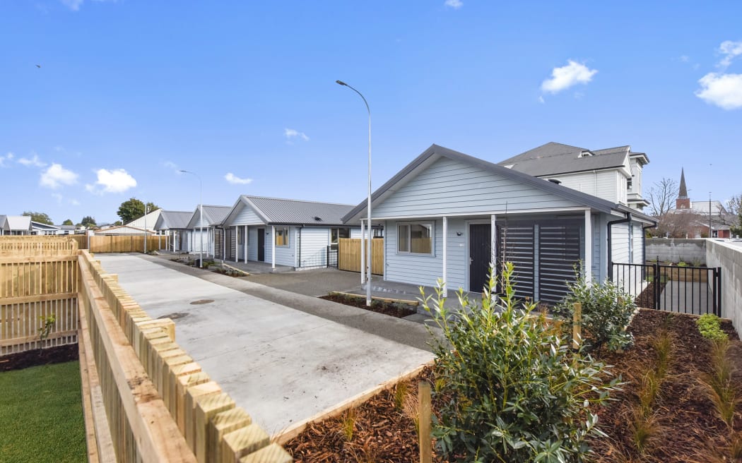 Kāinga Ora has built 10 one-bedroom houses in Richmond and Charles streets in central Blenheim.