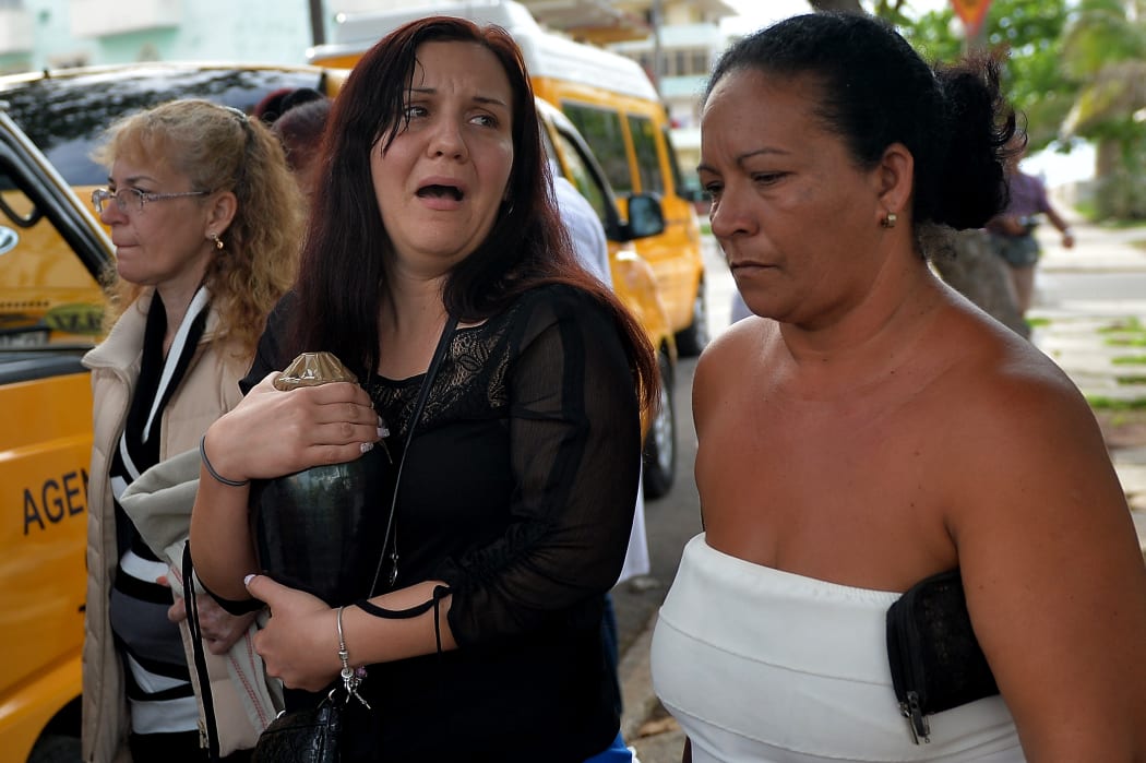 A relative of one of the victims of the plane crash in Havana, Cuba, that killed 111 people.