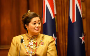 WELLINGTON, NEW ZEALAND - October 21: Dame Cindy Kiro during the swearing-in ceremony of Governor General Dame Cindy Kiro October 21, 2021 in Wellington, New Zealand. (Photo by Mark Tantrum/ http://marktantrum.com)