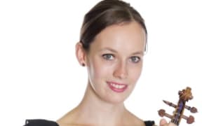 Violin player Monique Lapins.