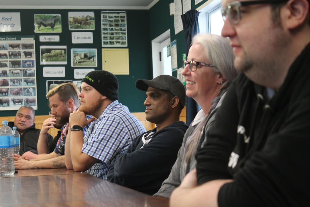 Students on the first day of Taratahi's agricultural contracting course