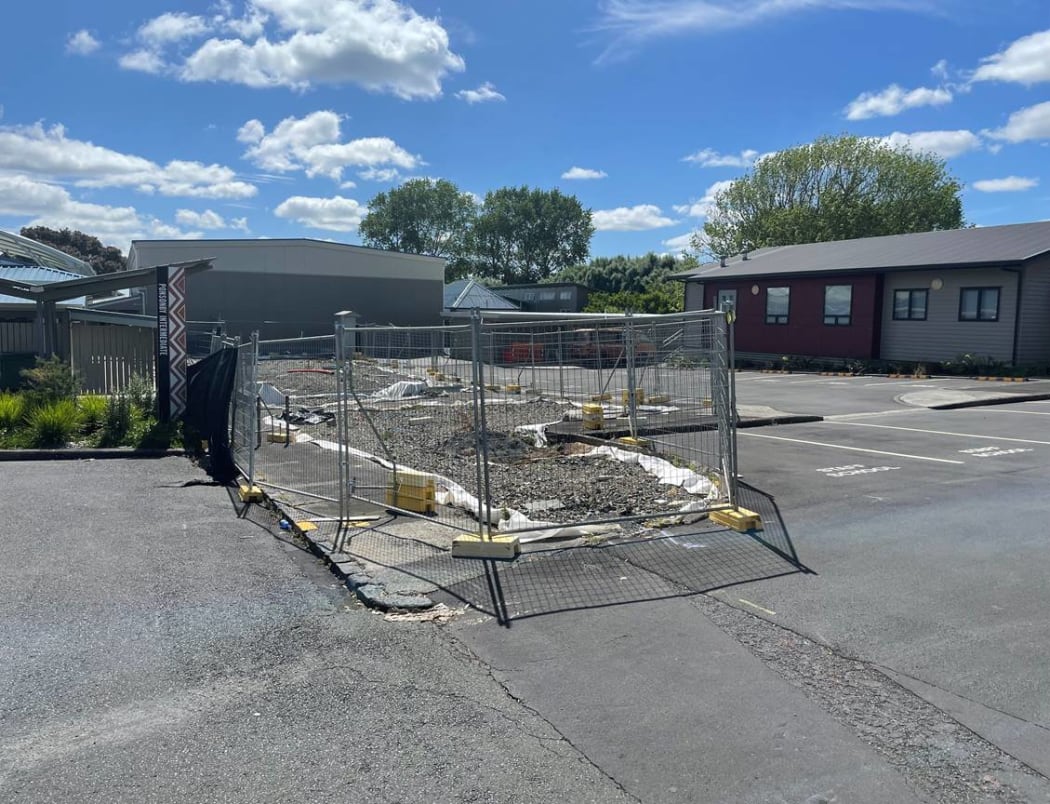The site of a Ponsonby school following a fire a year ago that spread asbestos around the neighbourhood.