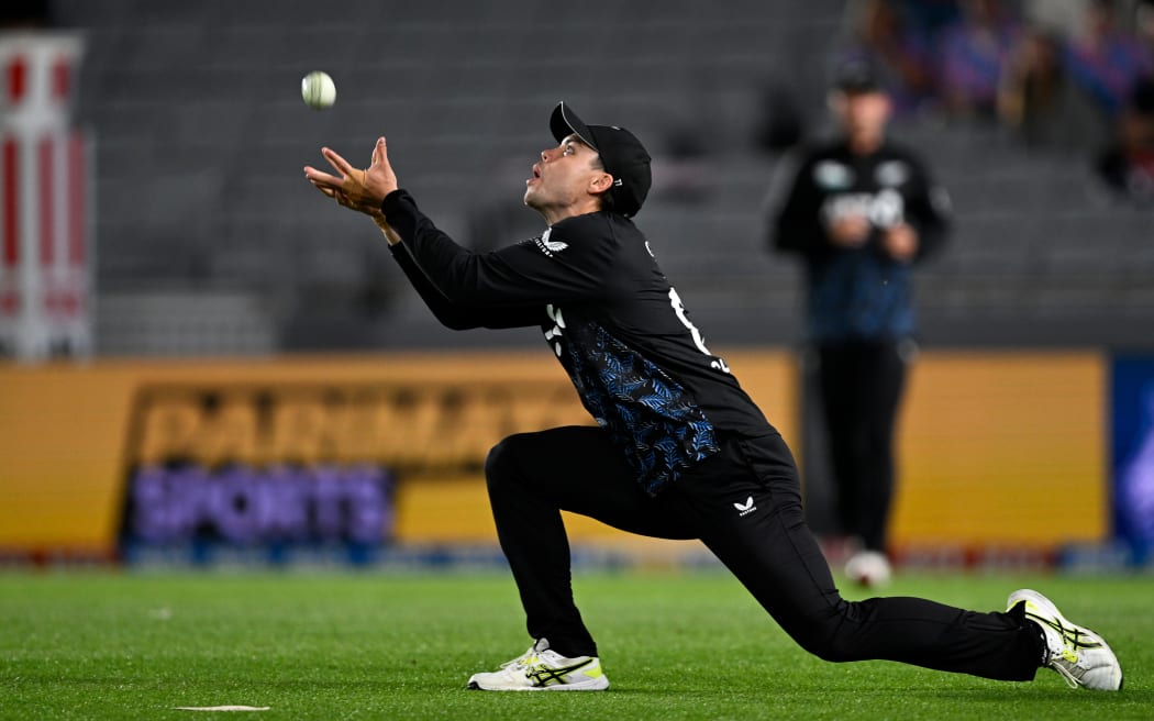 Mark Chapman takes a catch