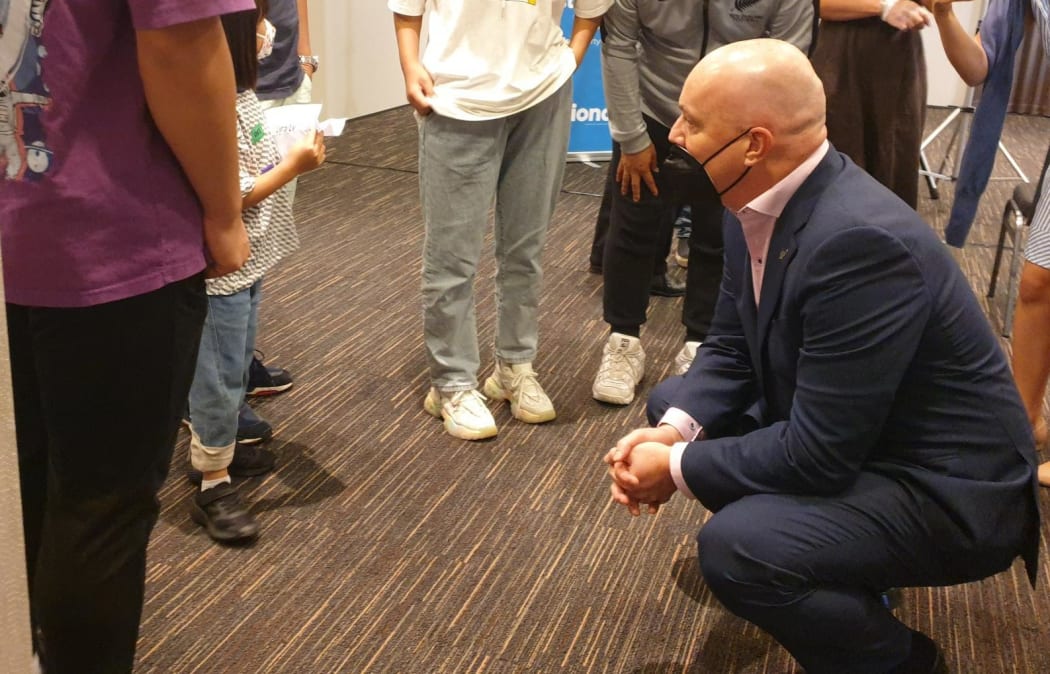 National Party Christopher Luxon at the 'state of the nation' event in Auckland on 9 March, 2022.
