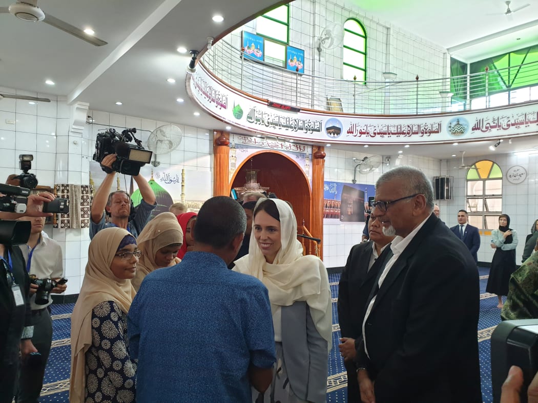 Ardern meets the family of the Fijian men who died in the mosque attack.