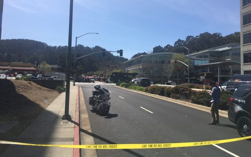 The offices of YouTube were cordoned off after an active shooting at the company's offices in San Bruno, California.