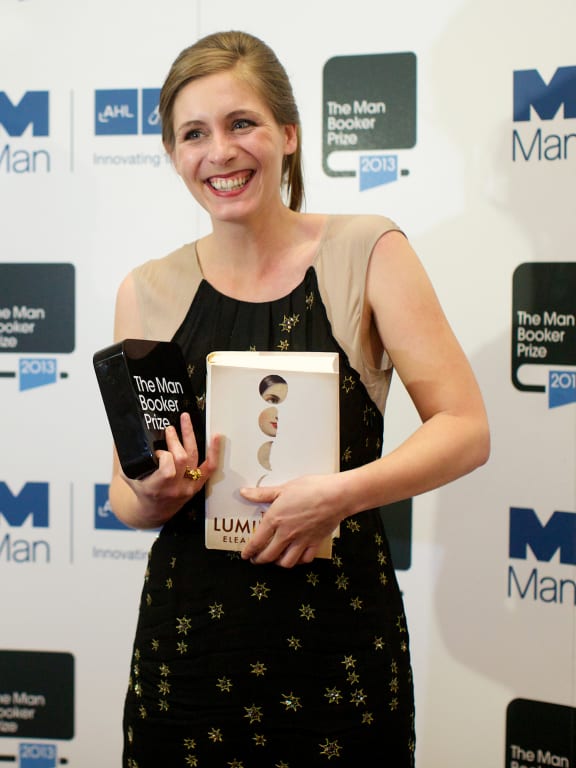 New Zealand author Eleanor Catton poses after winning the 2013 Man Booker Prize for 'The Luminaries'.