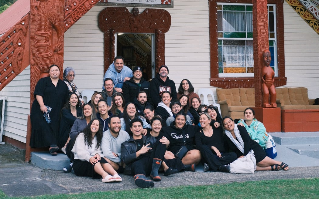 Tauira from Te Wānanga Takiura attend noho marae at Ruato Bay in Rotoiti.