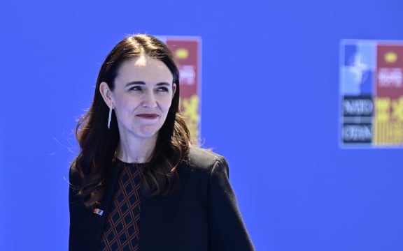 New Zealand Prime Minister Jacinda Ardern arrives for the NATO summit in Madrid, on 29 June 2022.
