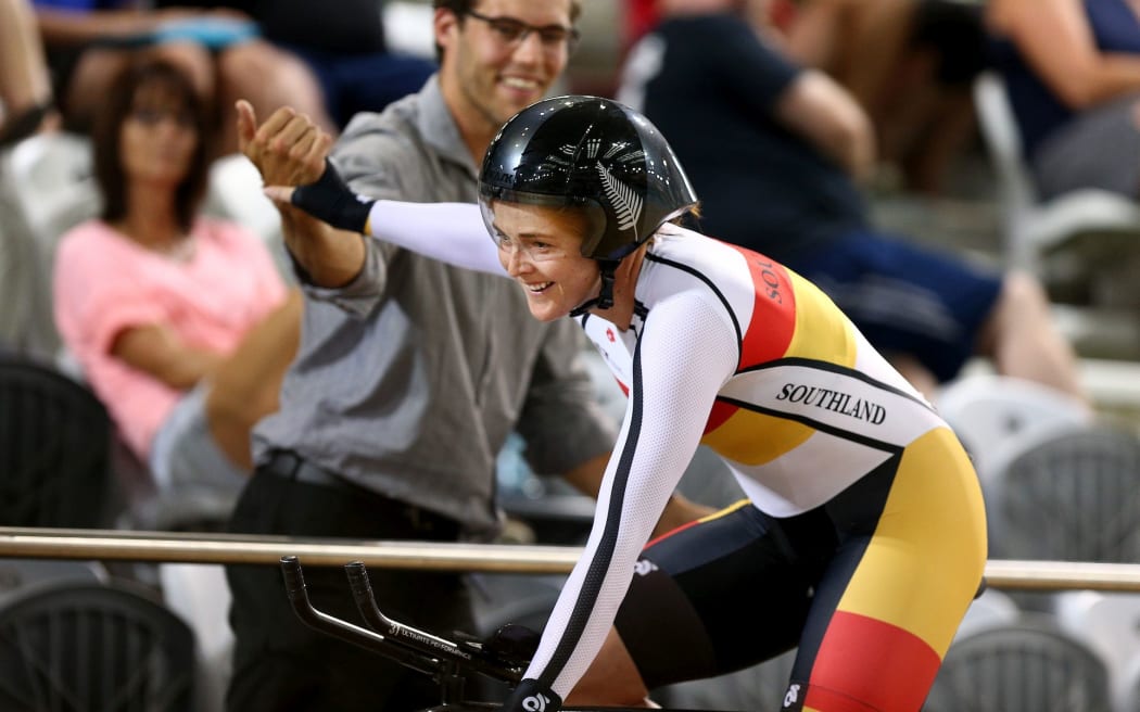 Kirstie James during the 2019 Track Cycling National Championships at the Avantidrome in Cambridge.