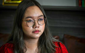 Student Union of Thailand spokesperson Panusaya "Rung" Sithijirawattanakul.