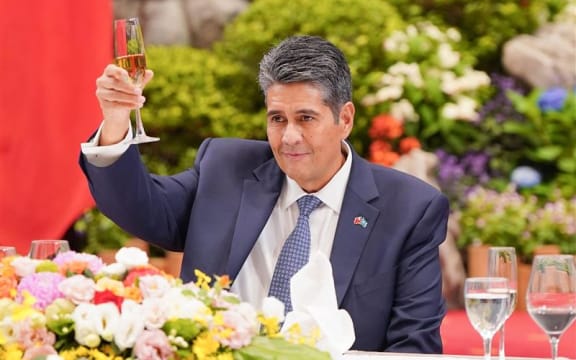 President Surangel Whipps Jr. at his first state visit to Taiwan in May 2025 after the inauguration of his second term.