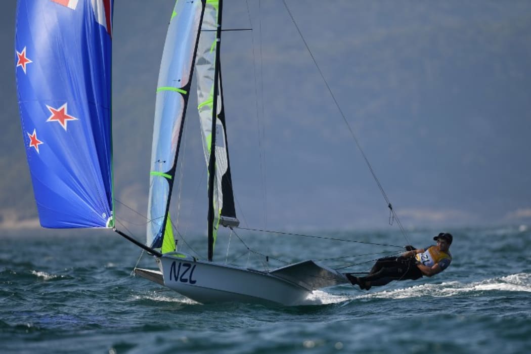 Peter Burling and Blair Tuke competing in Rio
