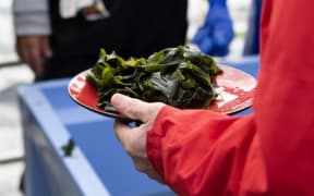 Wakame, or Undaria seaweed.