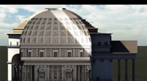 Ball State's IDIA Lab developed animations to show how the Pantheon was used to track the sun.