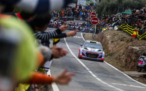 Hayden Paddon in action in Spain.