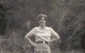 A young Colleen poses for the camera. Taken on Stewart Island.