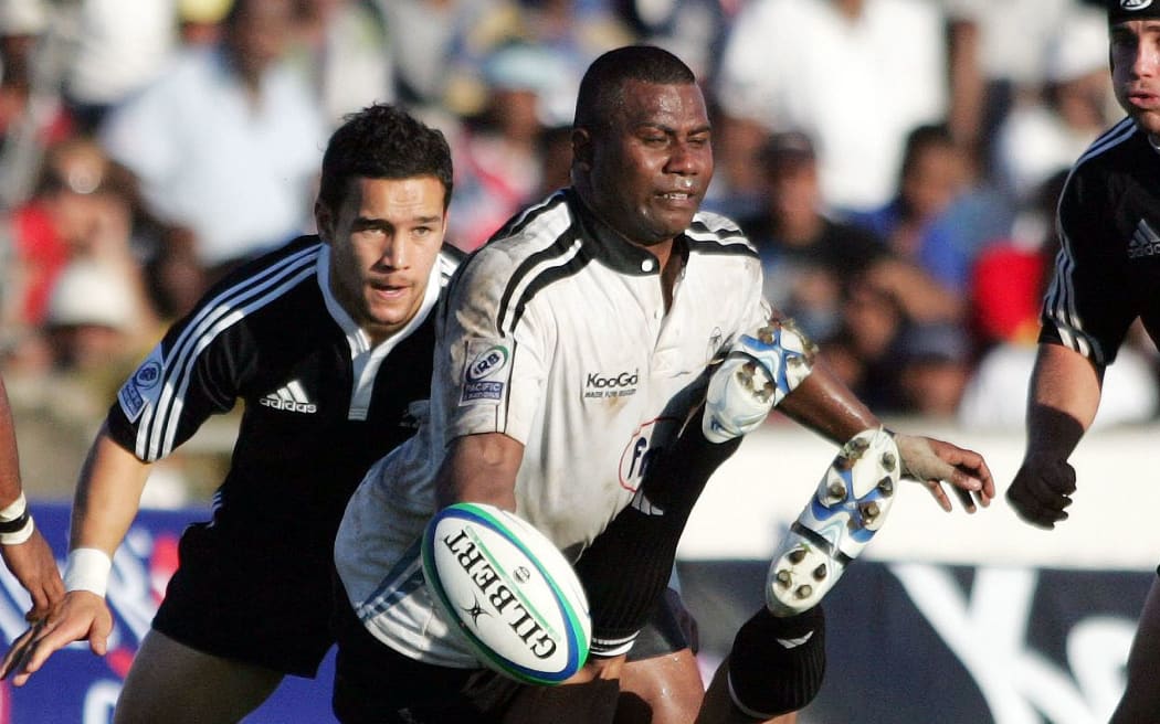 Rupeni Caucaunibuca during his time playing for Fiji.