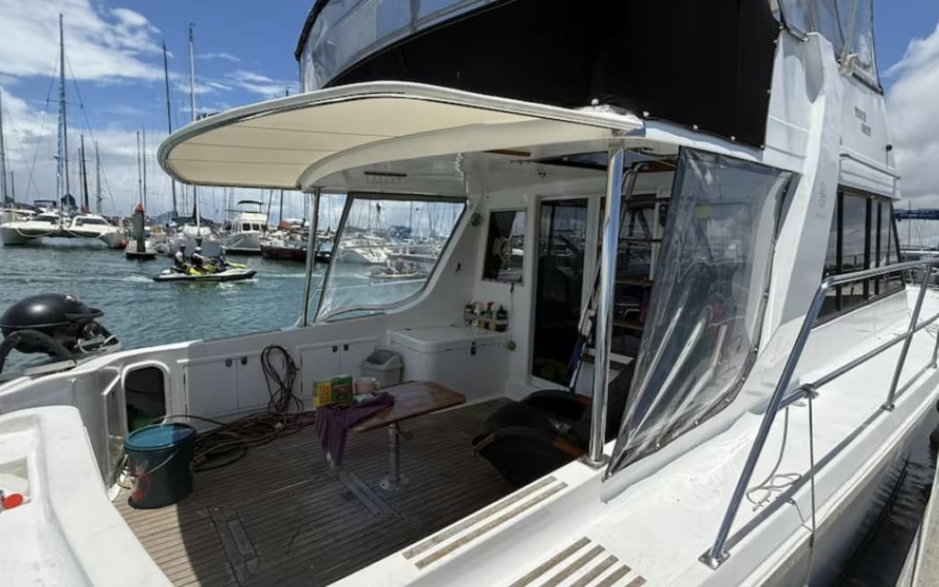 The boat police say was used in an alleged attempt to smuggle 2.34 tonnes of cocaine from a mothership off the Queensland coast.  (ABC News: James Taylor)