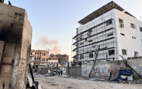 The Kamal Adwan hospital stands in Beit Lahya in the northern Gaza Strip on October 31, 2024, amid the ongoing war between Israel and the Palestinian Hamas movement. - Since October 6, the Israeli military has conducted a sweeping air and ground assault in northern Gaza, particularly in the areas of Jabalia, Beit Lahia and Beit Hanoun, in what it describes as an operation to prevent Hamas militants from regrouping. (Photo by AFP)