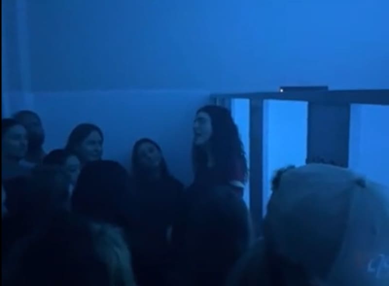 Lorde performs at a pop-up listening party in Auckland for her upcoming album Virgin