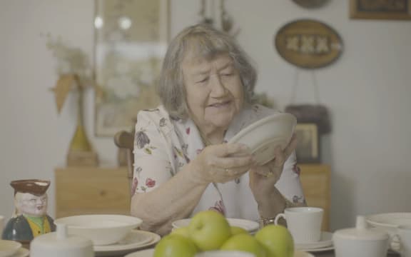 Aunty Joan at Crown Lynn