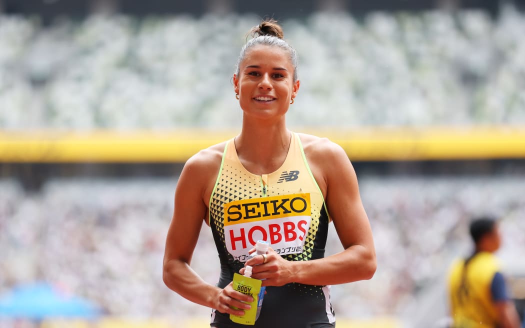 Zoe Hobbs competing in Tokyo, 2024.