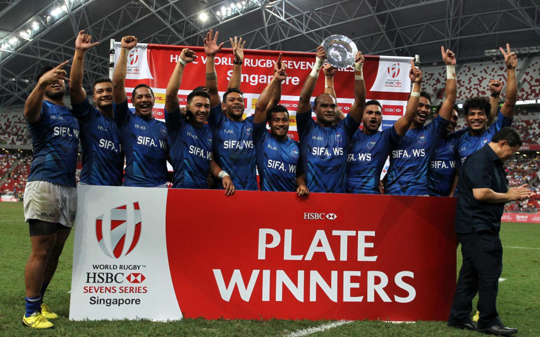 Samoa beat New Zealand to win the Plate title in Singapore.