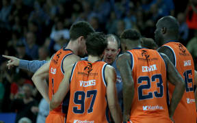 Cairns Taipans coach Aaron Fearne.