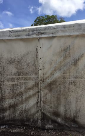 Mould on the outside of an RPC3 tent.