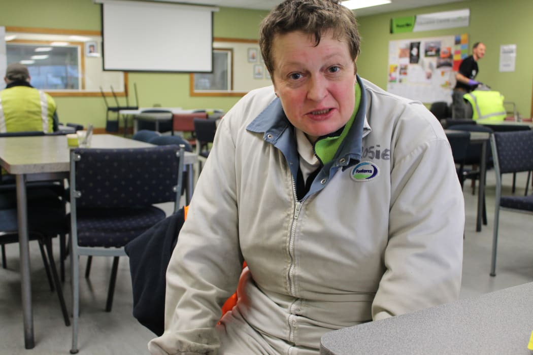 A photo of Rosemarie Whyte in the canteen
