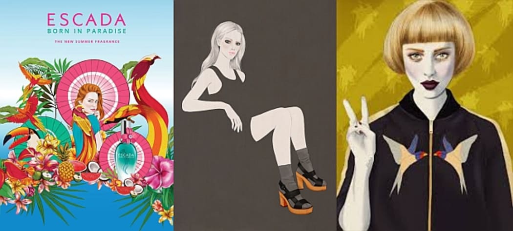Fashion illustration by Kelly Thompson.