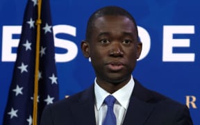 USDeputy Secretary of the Treasury nominee Wally Adeyemo speaks during an event to name President-elect Joe Bidens economic team at the Queen Theater December 1, 2020 in Wilmington, Delaware.