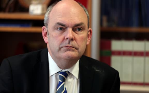 300714. Photo Diego Opatowski / RNZ. Steven Joyce  during a press conference regarding Novopay next steps.